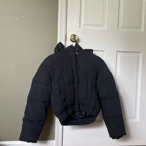 A&F Black Puffer Winter Jacket, XS.